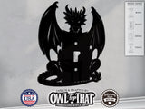 Dragon Wall Switch Cover Plate for Standard Size Toggle, Rocker, Duplex Double Outlet, and Blank Wall Plates