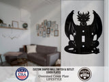 Dragon Wall Switch Cover Plate for Standard Size Toggle, Rocker, Duplex Double Outlet, and Blank Wall Plates