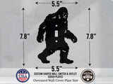 Bigfoot Light Switch Plate Cover - Custom Acrylic Fantasy Wall Decor - Toggle Rocker Outlet - OwlTopThat
