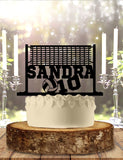 Volleyball Net With Player Name Number Age Personalized Birthday Cake Topper