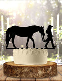 Horse and Girl Cake Topper