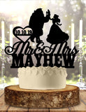 Beauty and Beast Personalized With Date Wedding Cake Topper