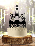 Lighthouse Personalized Wedding Cake Topper