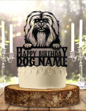 Havanese Dog Pet Personalized Birthday Cake Topper