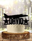 OwlTopThat Cake Toppers - Air Force Navy Military Soldier Personalized Birthday Cake Topper