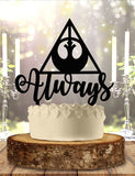 OwlTopThat Cake Toppers - Always Star Wars Wizard Anniversary Wedding Cake Topper