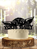 Yoda Star Wars Newborn Baby Shower Cake Topper