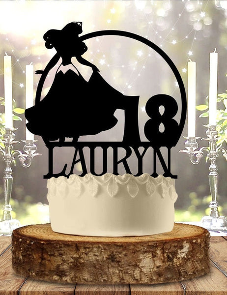 Aurora Sleeping Beauty Princess With Name Age Personalized Birthday Cake Topper