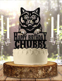 Pet Cat British Shorthair Personalized Birthday   Cake Topper