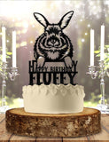 Pet Rabbit Personalized Birthday   Cake Topper