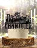 Locomotive Train Destination Mr Mrs with Name Personalized  Wedding Anniversary Cake Topper