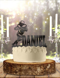 Football Running back Wide Receiver with Name Personalized Detailed Birthday Cake Topper