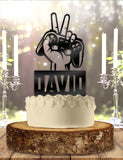 Video Game Controller Hand With Name Gaming Personalized Birthday Cake Topper