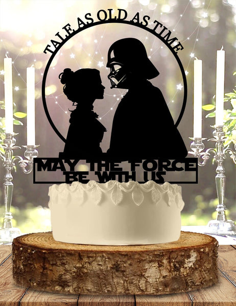 Space couple Anniversary Personalized Wedding Cake Topper