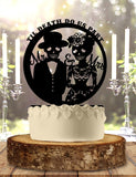 Day of the Dead Wedding Cake Topper Customized Dia de los Muertos