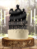 Mobster Gangster Personalized with Name and Age Birthday Cake Topper