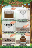 a poster with instructions on how to make a cake topper