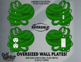 Retro Gamer Yoshi Oversized Wall Switch Cover Plate for Standard Size Toggle, Rocker, Duplex Double Outlet, and Blank Wall Plates