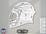 Hockey Helmet - Oversized Wall Switch Cover Plate - Sports Theme - Standard Size Toggle, Rocker, Outlet, and Blank Wall Plates