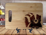 Skunk Cute Wildlife - Anniversary Kitchen Decor Housewarming Wedding Gift Sign - Engraved Bamboo Display Cutting Board