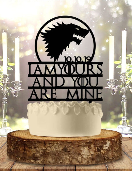 I am Yours and You are Mine Wedding/ Anniversary Cake Topper