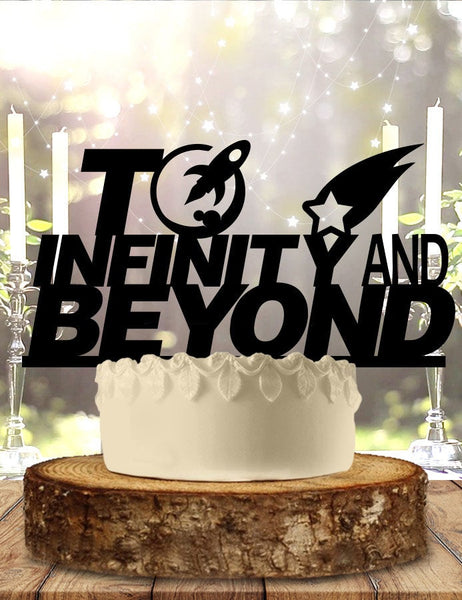 To Infinity And Beyond Wedding or Anniversary Cake Topper