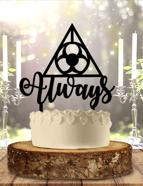 Quarantine Anniversary Always Wizard After All This Time Wedding Cake Topper